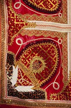 Paño for Shangó (detail). Jorge Ortega. Loaned by Miguel Ramos.