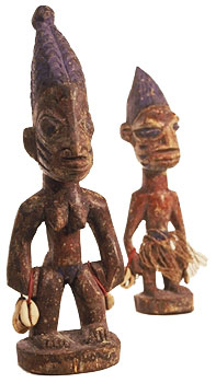 Ibeji (orisha of twins). Artist unknown (Yoruba, Nigeria). Loaned by Miguel Ramos.