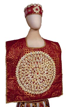 Child coronation outfit for Shangó. Miguel