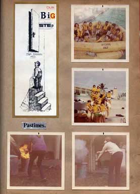 Airlines employed former flight attendant Denise Barwick as an instructor at its training site at the Miami Springs Villas. Barwick kept a scrapbook documenting her work with “her girls” from 1969 to 1971. Courtesy of Eastern Airlines Retirees Association, Denise Barwick Scrapbook.